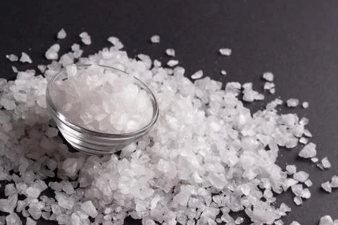 White salt crystals Stock Photos