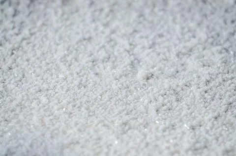 White salt surface under clear water of Baskunchak lake, Russia Stock Photos