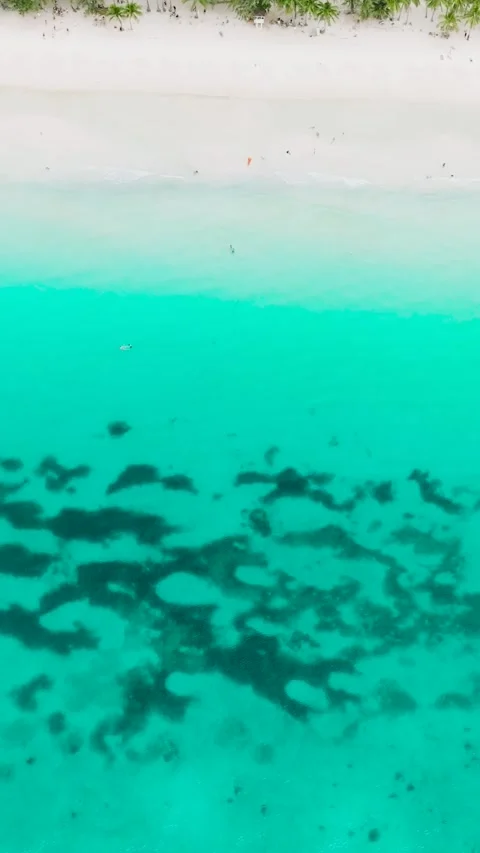 White Sand Beach in Boracay, Philippines. Stock Footage 276636770