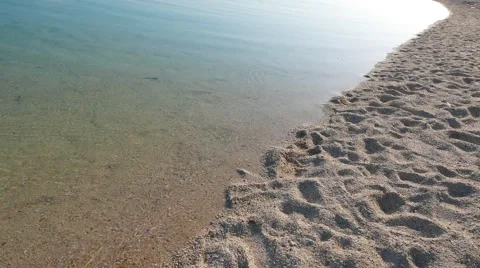 White Sand Beach Close Up 03 Stock Footage 48945703