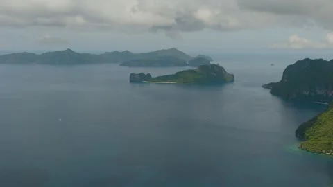 White Sand Beach in El Nido, Philippines. Stock Footage 277673292