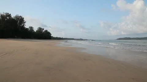 White sand beach Video stock 11133101