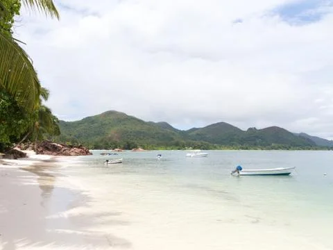 White sand beach Stock Photos
