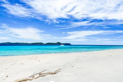 White sand beach Stock Photos