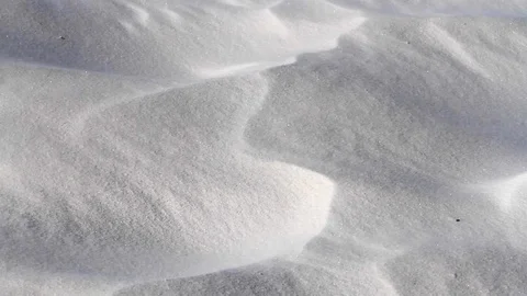 White sand being blown over the tiny ridges of a large desert sand dune. Stock Footage 119790325