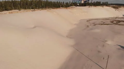 White sand career Stock Footage 146800705