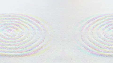 White sand circle pattern Stock Footage 291735267