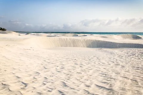 White sand dune Stock Photos