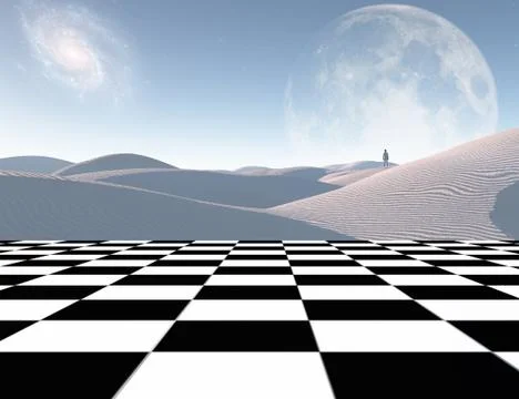 White sand planet Stock Illustration