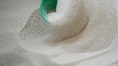 White sand in playground Stock Footage 93471314