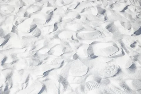 White sand texture pattern for snow background, salt background, white sand.. Stock Photos