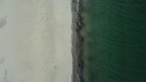 White Sands and Opal green Ocean Video stock 231401767