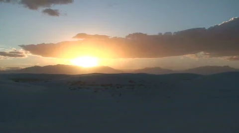 White Sands sunset 10 Stock Footage 659119