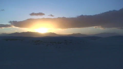 White Sands sunset 11 Stock Footage 659130