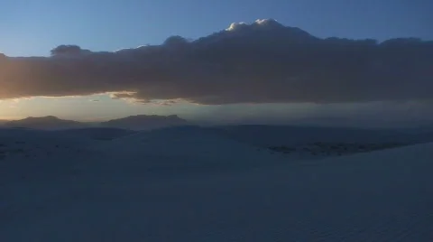 White Sands sunset 12 Stock Footage 659144