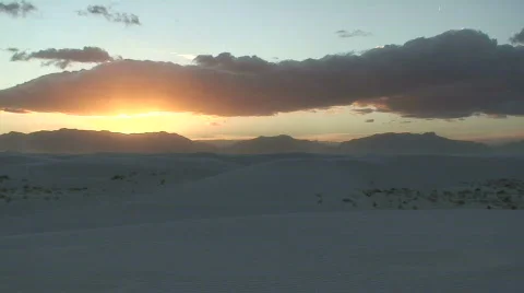 White Sands sunset 14 Stock Footage 659191