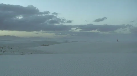 White Sands sunset 15 Stock Footage 659225