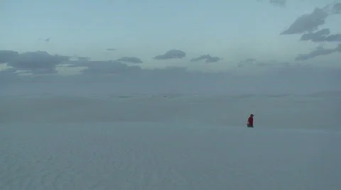 White Sands sunset 17 Stock Footage 659280