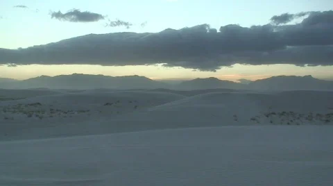 White Sands sunset 18 Stock Footage 659466