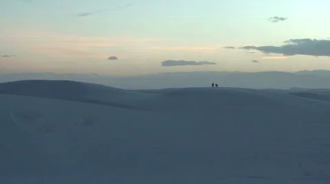 White Sands sunset 20 Stock Footage 659495
