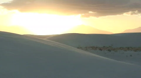 White Sands sunset 4 Stock Footage 658774