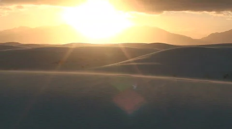 White Sands sunset 5 Stock Footage 658802