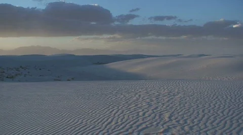 White Sands sunset 6 Stock Footage 658856