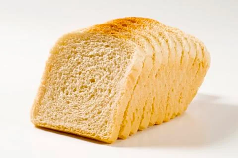 White sandwich bread Stock Photos