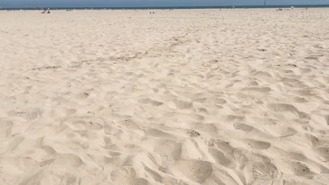 White sandy beach on coastline Stock Footage 305867359