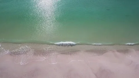 White Sandy Beach Stock Footage 71301948