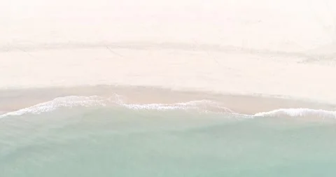 White Sandy Beach With Gentle Waves] The Concept of Tranquility Stock-Footage 331987833