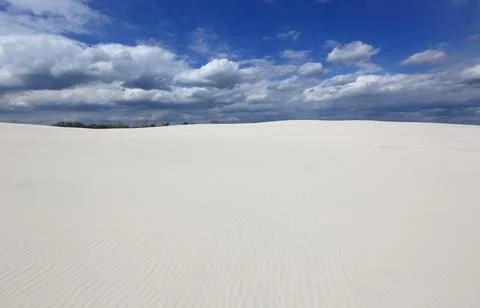 White sandy field Stock Photos