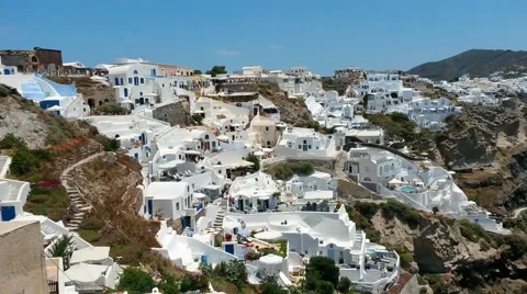 White Santorini Stock Footage 52128003