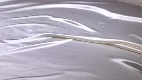 White Satin in motion Stock Footage 205832251