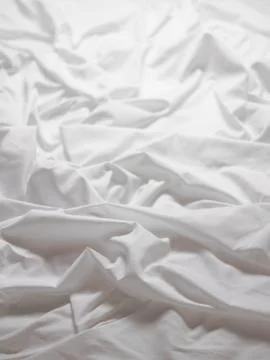 White satin sheets Stock Photos