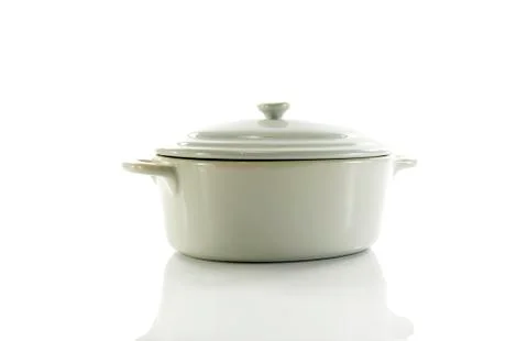White saucepan Stock Photos