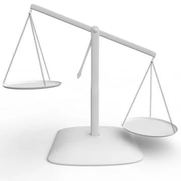 White scales on the isolated background Stock Illustration