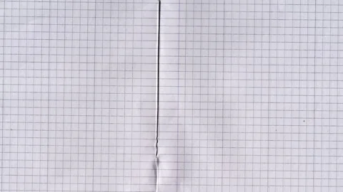 White school notebook paper texture with grid background, 4K Stock Footage 295549037