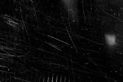 White scratches on a black background. The effect of old cinema Stock Footage 146836930