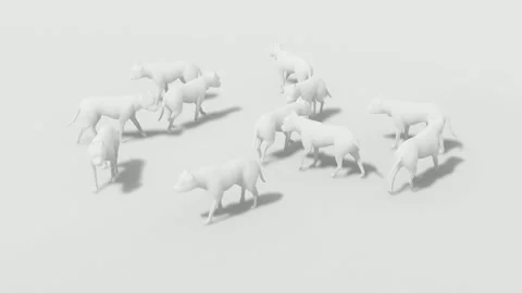 White Screen Background Animation of Cute Puppy Dog Illustration Stock Footage 318342282