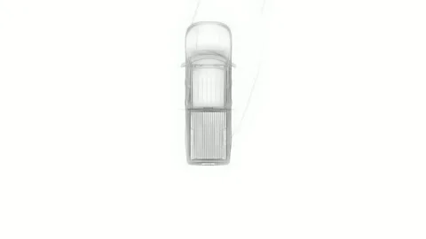 White Screen Car Animation No Material Stock Footage 325281912