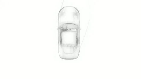 White Screen Car Animation No Material 스톡 동영상 325281950