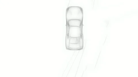 White Screen Car Animation No Material Stock Footage 325281962
