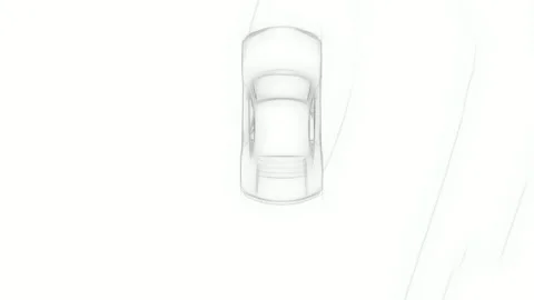 White Screen Car Animation No Material Stock Footage 325281963