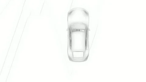 White Screen Car Animation No Material Stock Footage 325281978