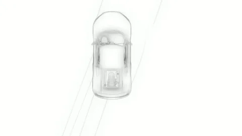White Screen Car Animation No Material Stock Footage 325281992