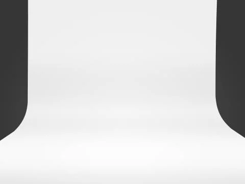 White Screen Studio Background Stock Illustration
