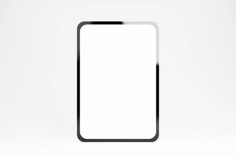 White screen tablet mockup for responsive design or app presentation Stock Illustration
