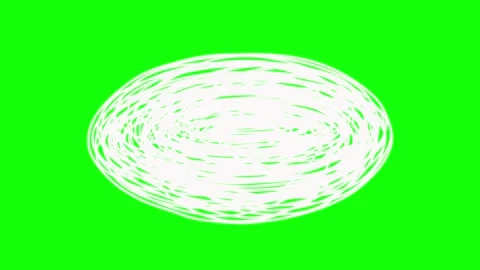 White scribble oval frame doodle element on green background Stock Footage 344811502