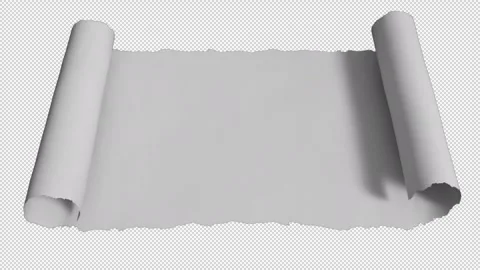 White Scroll background on alpha channel 4 Stock Footage 234618949